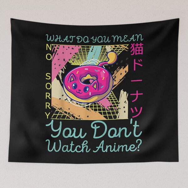 Item preview, Funny 90s Japanese Kawaii Cat Donut For Japanese Anime Lover  designed and sold by rachaelsze.