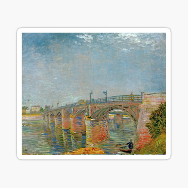 "Vincent van Gogh - The Seine Bridge at Asnieres - Artwork 1887 ...