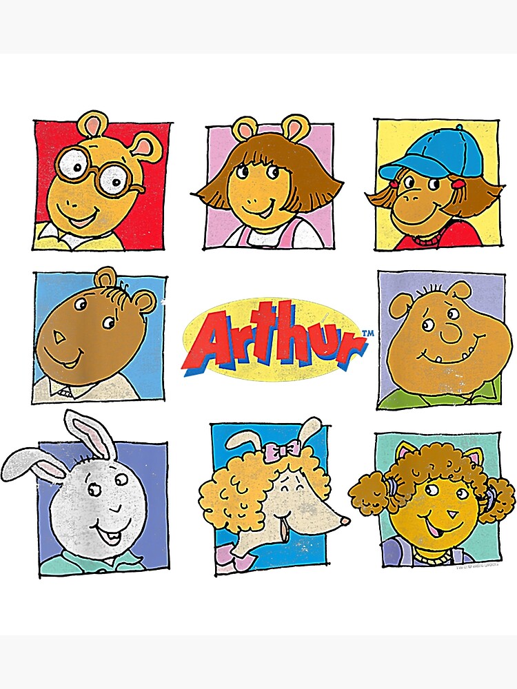 "Arthur Arthur Friends Grid With Logo" Art Print for Sale by Massive079