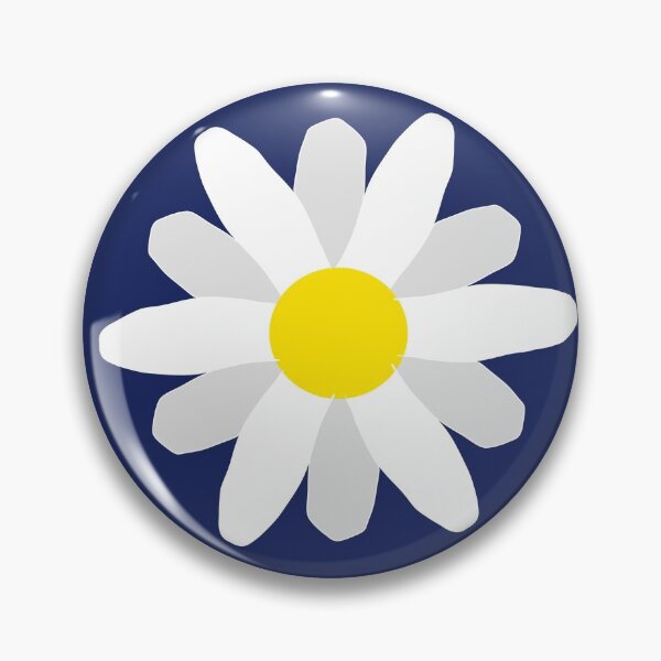 Item preview, Daisy print navy blue background  designed and sold by DemonicGloom.