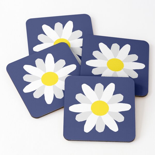 Item preview, Daisy print navy blue background  designed and sold by DemonicGloom.