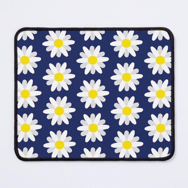 Item preview, Daisy print navy blue background designed and sold by DemonicGloom.
