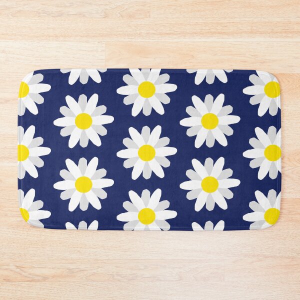 Item preview, Daisy print navy blue background  designed and sold by DemonicGloom.