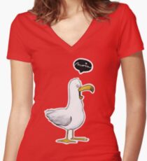 Kleine Möwe - Moin! | Katz & Tinte Shirt mit V-Ausschnitt