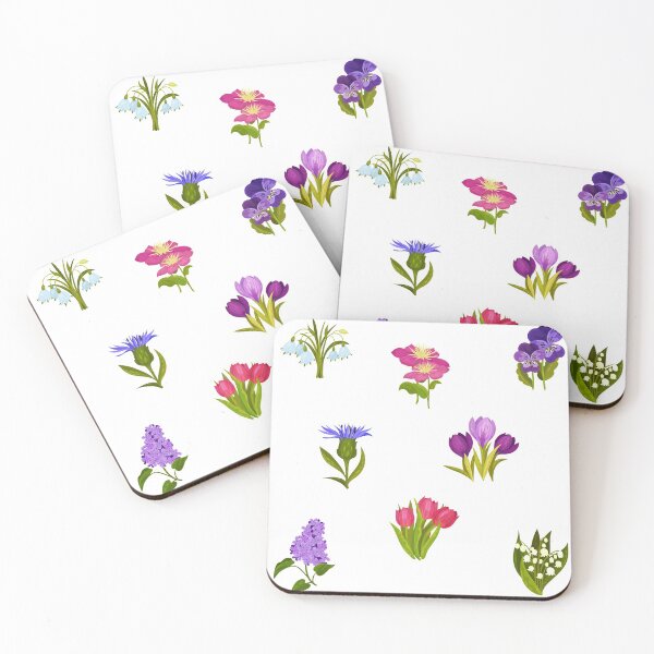 Item preview, Mixed Colorful Spring Flowers Collection designed and sold by silviaol.