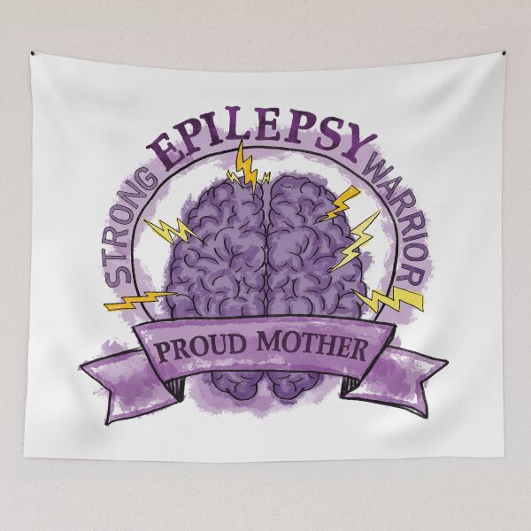 Item preview, Proud mother, strong Epilepsy warrior  designed and sold by Lillieoandco.