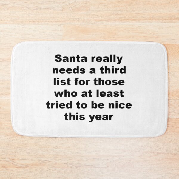 Item preview, Santa's List Christmas Humor designed and sold by Sunny-Side-Up-.