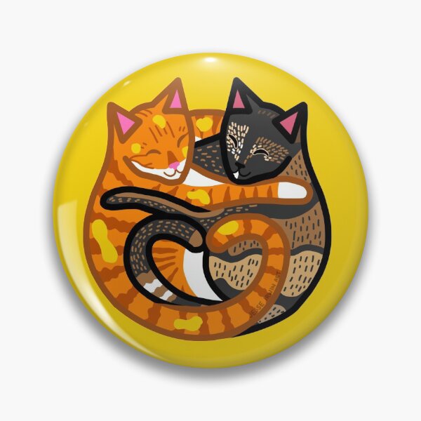 Item preview, Jorts and Jean Cuddling Cats - Buttered designed and sold by JesseIrwinArt.