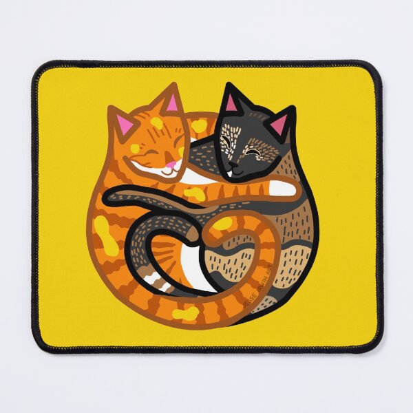 Item preview, Jorts and Jean Cuddling Cats - Buttered designed and sold by JesseIrwinArt.