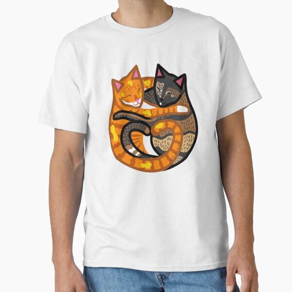 Jorts and Jean Cuddling Cats - Buttered Classic T-Shirt