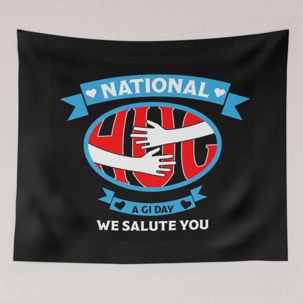 Item preview, National Hug a G.I. Day - National Hugging Day - Veterans Day - International Hug Day designed and sold by happygiftideas.