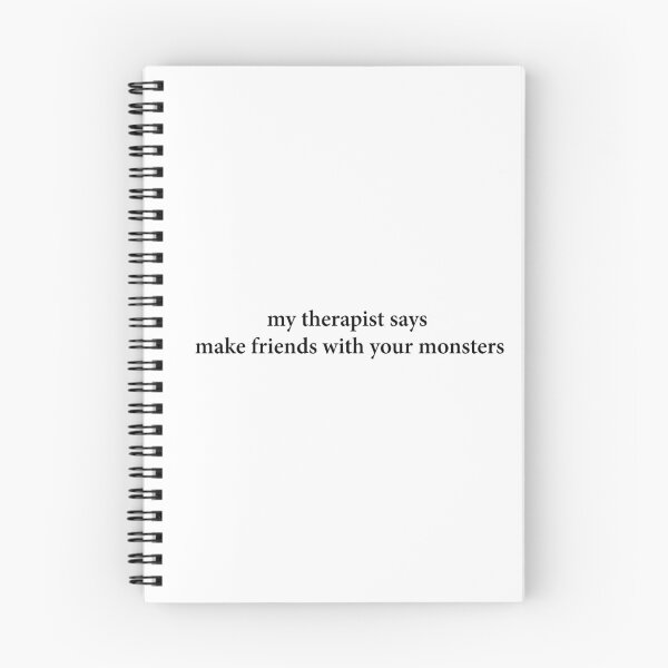 Item preview, My Therapist Says Make Friends With Your Monsters Short Version (José Olivarez) designed and sold by -Ruby-Grace-.