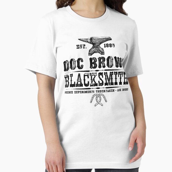 Aperçu de l'œuvre Doc Brown Blacksmith - Retour vers le futur Design inspiré créée et vendue par screampunk.