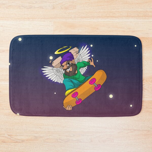 Item preview, Angel Skateboarding Hipster designed and sold by BlackSheepEllis.