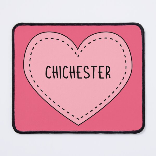 Item preview, Chichester West Sussex England Cute Pink Heart designed and sold by cashewdays.