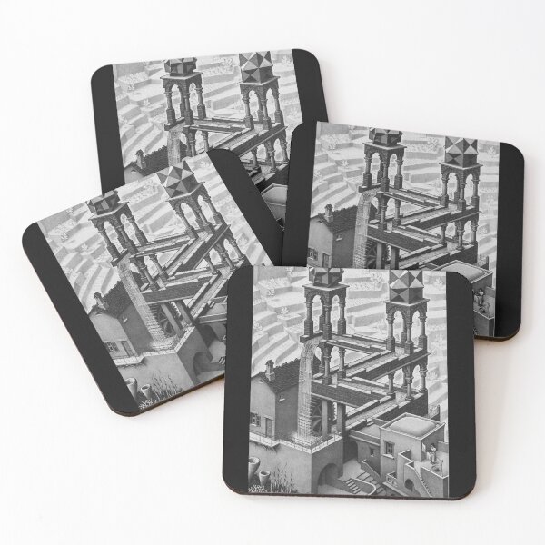 Item preview, ESCHER PAINTING Chute d&x27;eau  waterfall Classic T-Shirt.png designed and sold by Danolen.