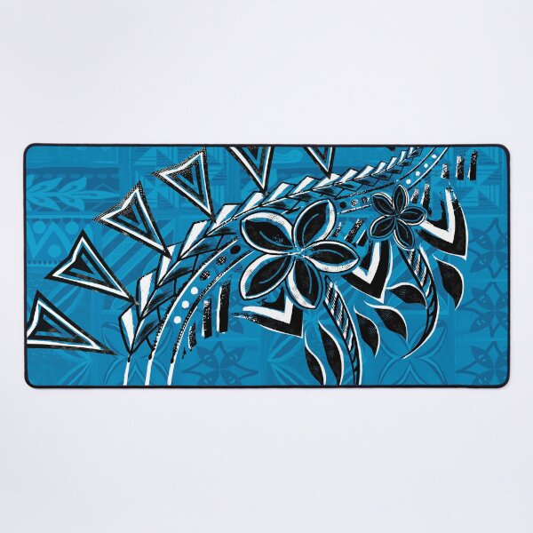 Item preview, Old Samoa Teal Tribal Primitive designed and sold by sunnthreads.