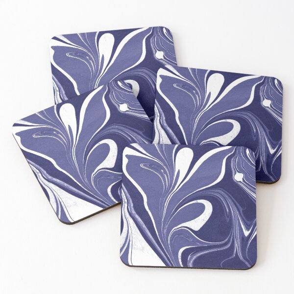 Item preview, Purple Blue Very Peri Abstract Watercolor Surface Texture Decor Design VI designed and sold by Irina Sztukowski.
