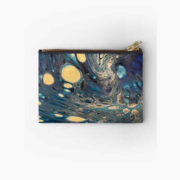 Item preview, Blues surreal flowing blobs designed and sold by MikkiRowlandArt.