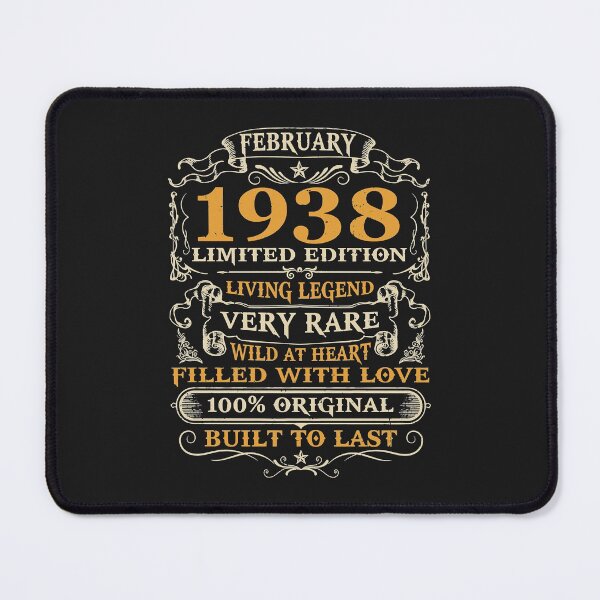 Item preview, 84th Birthday Gift 84 Years Old Retro Vintage February 1938 designed and sold by minadebbieark.