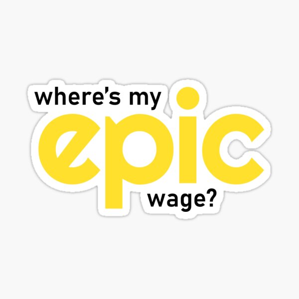 Item preview, Epic Wage Logo (Epic Pass/Vail Resorts Parody) designed and sold by LikeATrueLocal.