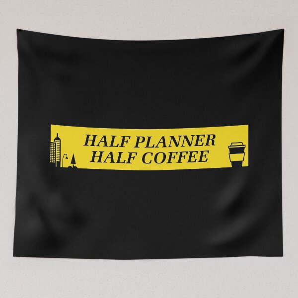 Item preview, Half Planner Half Coffee - Urban Planning designed and sold by Picket Club.