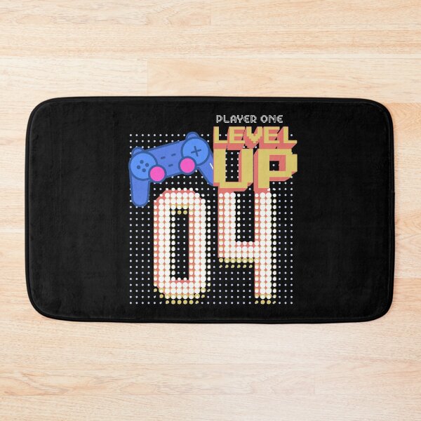 Item preview, Level 4 Unlocked Birthday Video Game 4th Gamer Birthday print designed and sold by Merchking1.