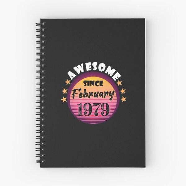 Item preview, Awesome Since February 1979 Birthday 1979 February Vintage designed and sold by minadebbieark.