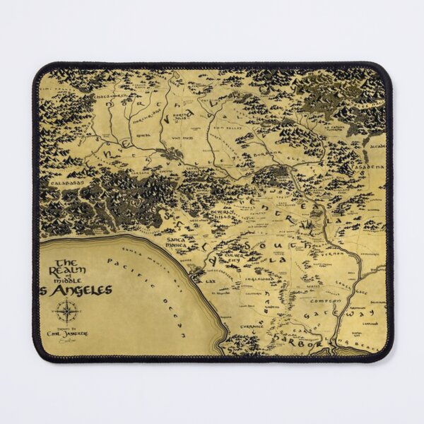 Item preview, The Realm of Middle Los Angeles metal print  tapestry throw blanket designed and sold by jamsart45.
