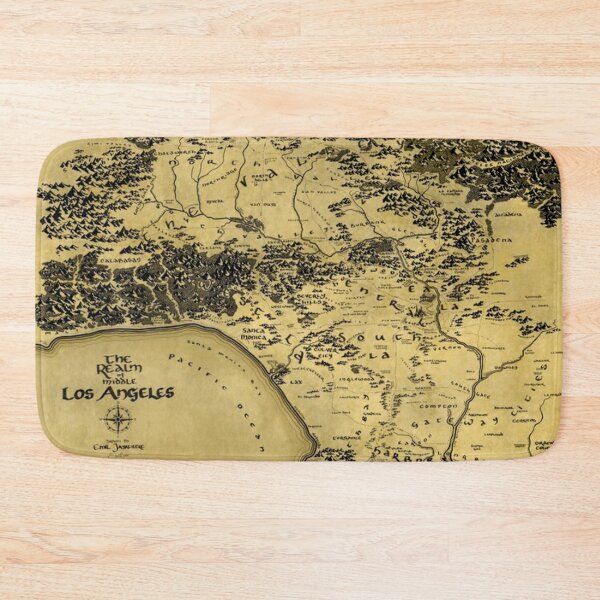 Item preview, The Realm of Middle Los Angeles metal print  tapestry throw blanket designed and sold by jamsart45.