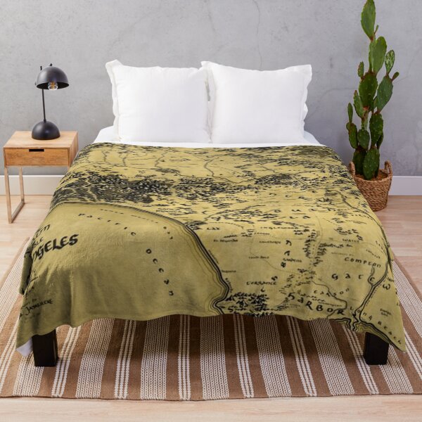 Item preview, The Realm of Middle Los Angeles metal print  tapestry throw blanket designed and sold by jamsart45.
