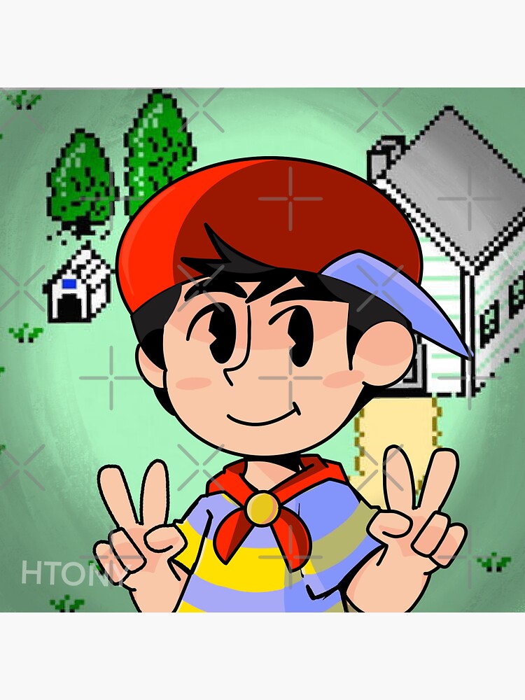 "Earthbound beginnings/Mother Ninten" Sticker for Sale by HTONY