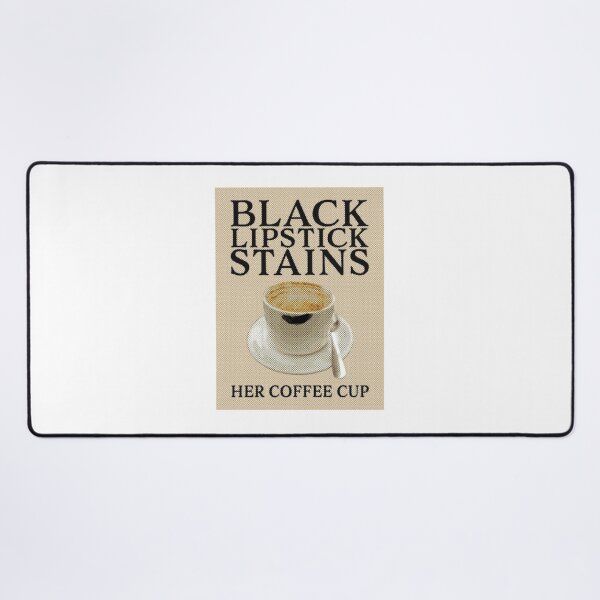 Item preview, Black lipstick stains her coffee cup designed and sold by ExistentialMex.