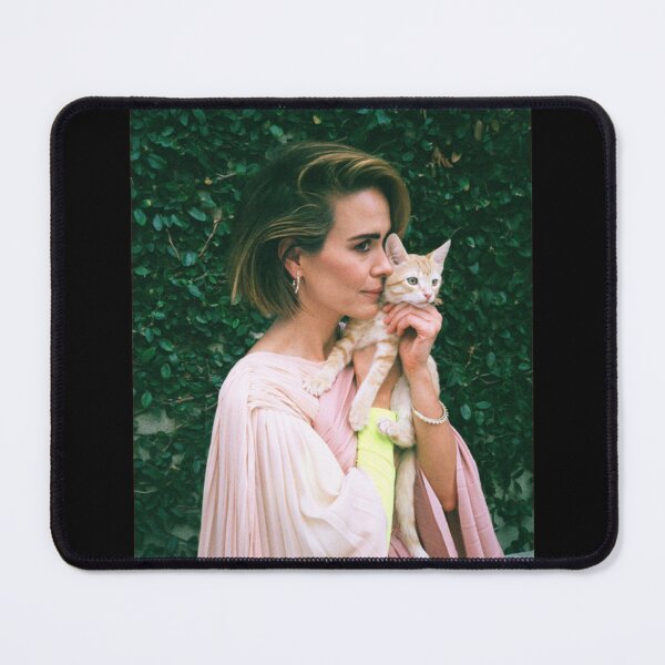 Item preview, Sarah Paulson, Sarah Paulson is carrying a little cat designed and sold by TracieAPowell.