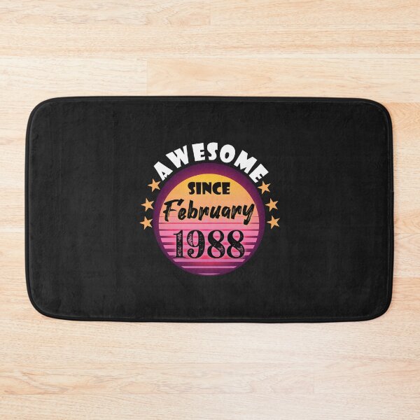Item preview, Awesome Since February 1988 Birthday 1988 February Vintage designed and sold by minadebbieark.