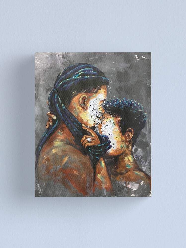 Alternate view of Naturally Black Love II Canvas Print