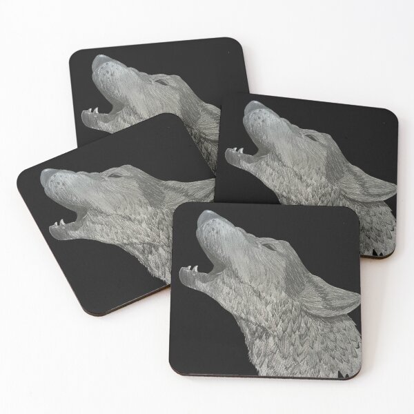 Item preview, Howling Wolf Sketch designed and sold by Lady-Lilac.