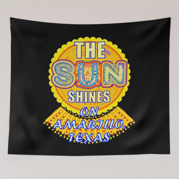 Item preview, Amarillo TX Sun Shines Texas Artful Sunshine designed and sold by artfulnotebook.