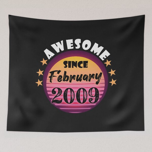 Item preview, Awesome Since February 2009 Birthday 2009 February Vintage designed and sold by minadebbieark.