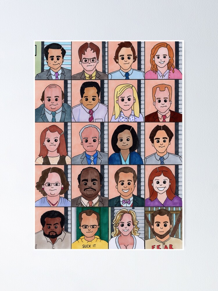 Digital The Dunder Mifflin Bunch Drawing & Illustration Art ...