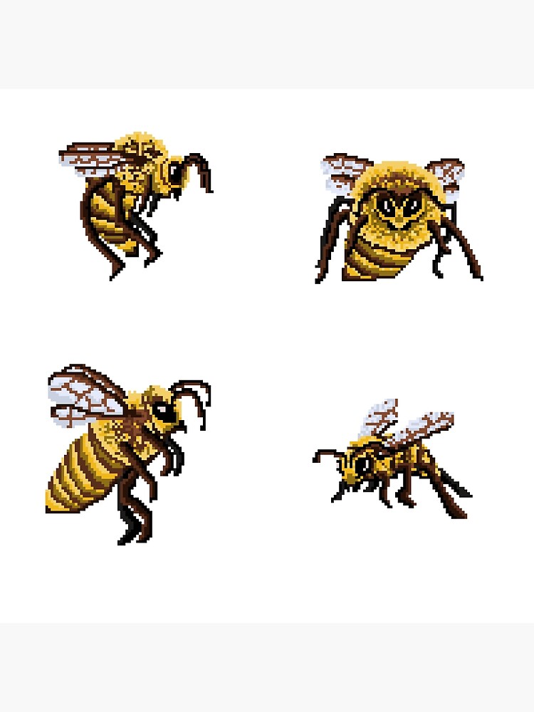 Cute Bee Pixel Art Photographic Print for Sale by christinegames