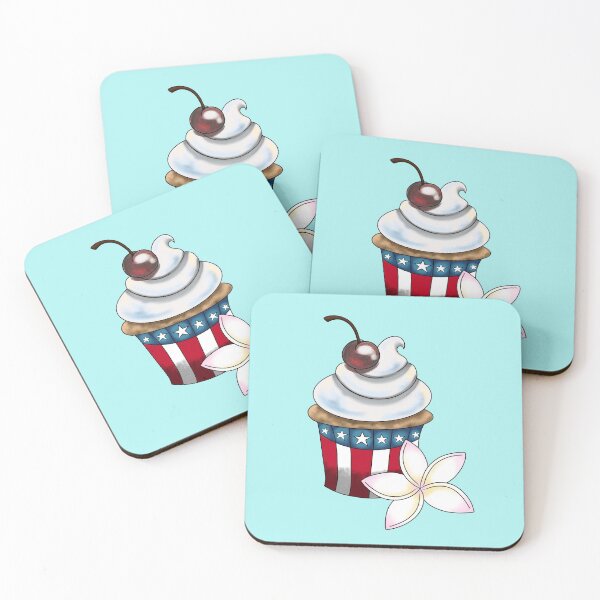 Item preview, Patriotic Cupcake with Cherry designed and sold by Lady-Lilac.