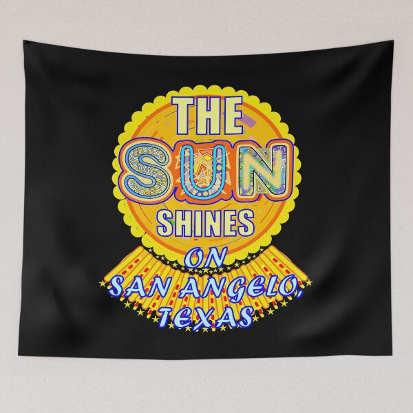 Item preview, San Angelo TX Sun Shines Texas Artful Sunshine designed and sold by artfulnotebook.