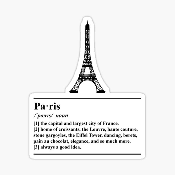 Item preview, Paris Definition - Always a Good Idea designed and sold by yayandrea.