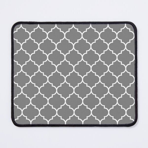 Item preview, Gray and White Quatrefoil designed and sold by starrylite.