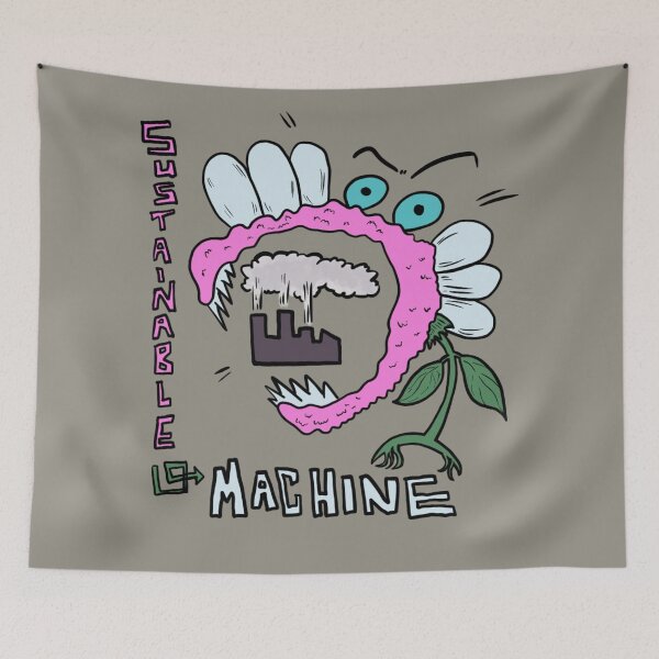 Item preview, Sustainable Machine Flower Kaiju Runs the Factory designed and sold by RobStenzinger.