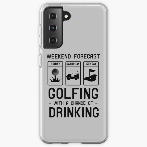 Weekend Forecast: Golf With Chance Of Beer - Engraved Stainless Steel  Tumbler, Funny Golf Gifts For Men, Funny Golfing Mug