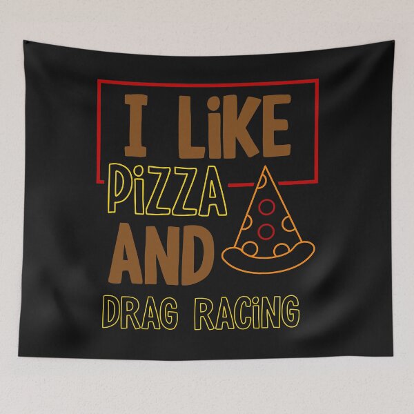 Item preview, Good People Eat Good Pizza - I Like Pizza and Drag Racing designed and sold by Deylinashop.