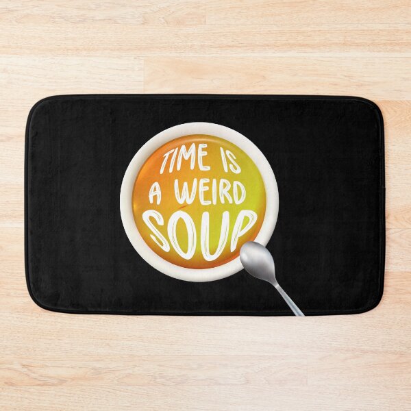 Item preview, time is a weird soup sticker v2 designed and sold by Grafik0.
