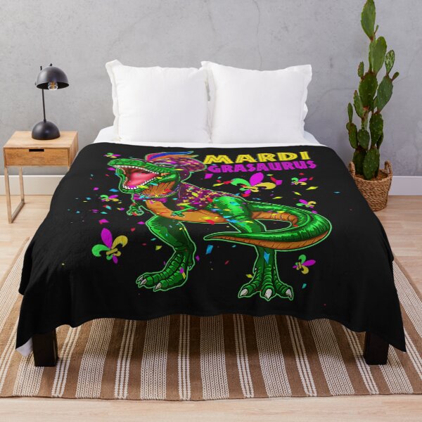 Item preview, Dinosaur T Rex Mardi Gras Shirt for Boys Shirt Party Gift designed and sold by minadebbieark.